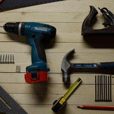 Tools on a desk