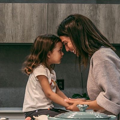 Mother and her daughter