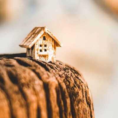 Wooden house on wood